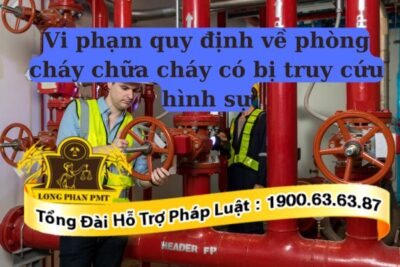 Hành vi vi phạm quy định về phòng cháy chữa cháy