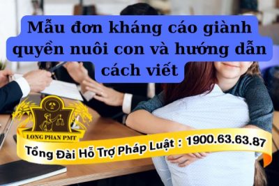 Soạn thảo đơn kháng cáo giành quyền nuôi con