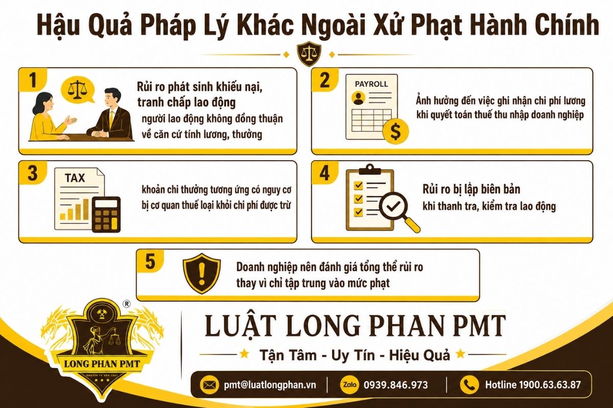 Hậu quả không công khai quy chế lương thưởng đối với lao động, thuế và thanh tra