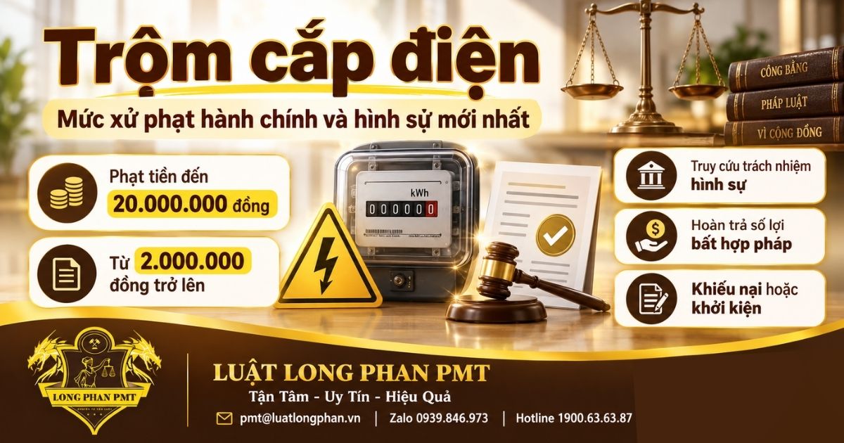 Trộm cắp điện và ranh giới xử phạt hành chính, trách nhiệm hình sự theo giá trị điện chiếm đạt.