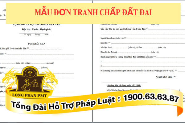 Đơn yêu cầu giải quyết tranh chấp đất đai