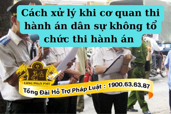 Làm thế nào khi cơ quan thi hành án không tổ chức thi hành án