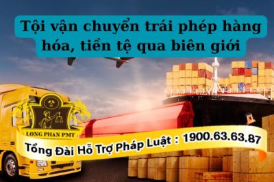 Quy định về tội vận chuyển trái phép hàng hóa, tiền tệ qua biên giới
