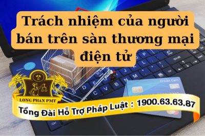 Quy định về trách nhiệm của người bán trên sàn thương mại điện tử