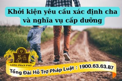 Thủ tục xác định cha con và yêu cầu cấp dưỡng