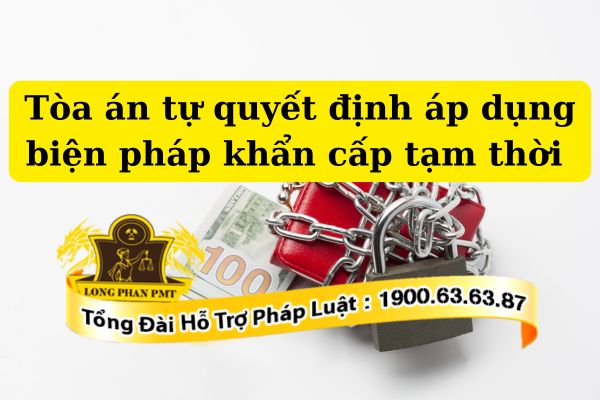 Tòa án có thể tự áp dụng biện pháp khẩn cấp tạm thời
