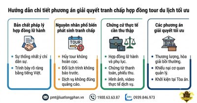 Tranh chấp hợp đồng tour du lịch và phương án giải quyết tối ưu