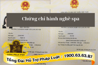 Quy định về cấp chứng chỉ hành nghề spa