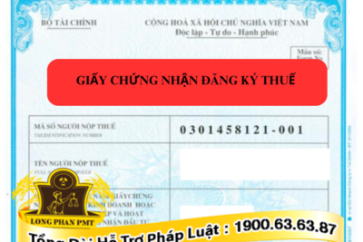 Đăng ký giấy chứng nhận đăng ký thuế