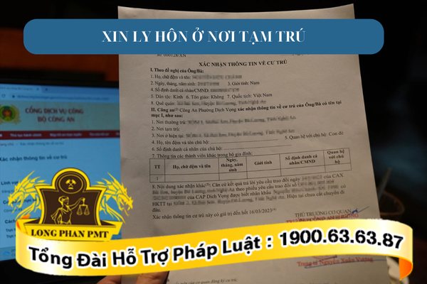 Thủ tục xin ly hôn ở nơi tạm trú