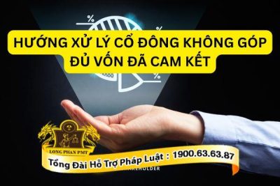 Hướng xử lý cổ đông không góp đủ vốn đã cam kết theo quy định