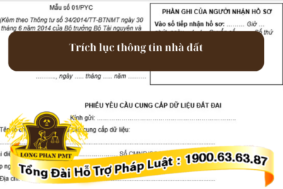 Hướng dẫn trích lục thông tin nhà đất nhanh chóng, hiệu quả