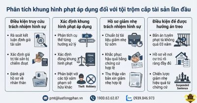 Các quy định pháp luật về tội trộm cắp tài sản lần đầu.