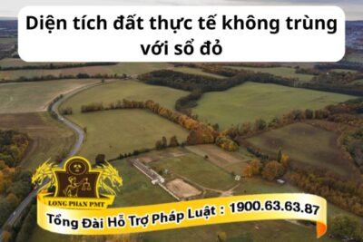 Cách xử lý diện tích đất thực tế không trùng với sổ đỏ