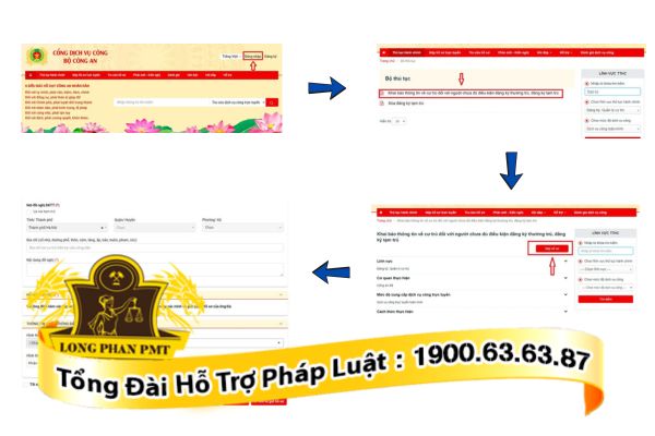 Hướng dẫn đăng ký tạm trú qua cổng dịch vụ công