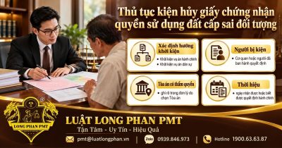 Luật sư rà soát hồ sơ kiện hủy giấy chứng nhận quyền sử dụng đất cấp sai đối tượng.