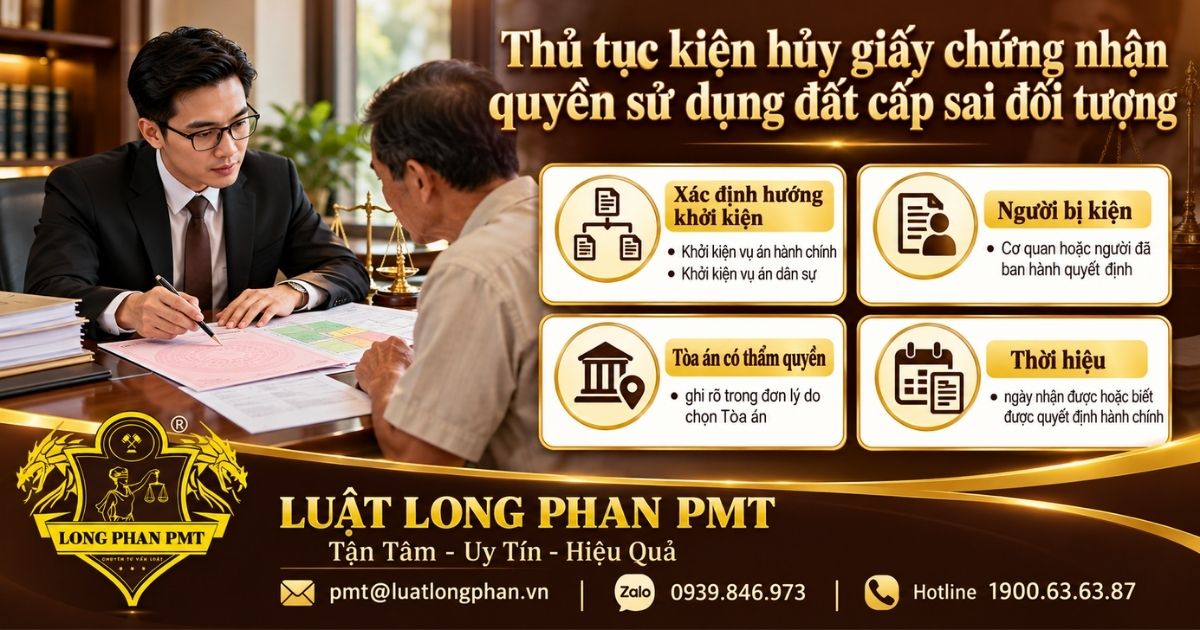 Luật sư rà soát hồ sơ kiện hủy giấy chứng nhận quyền sử dụng đất cấp sai đối tượng.