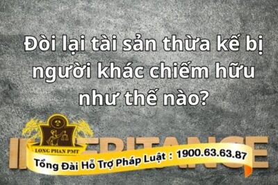 Làm sao để đòi lại tài sản thừa kế bị người khác chiếm hữu?