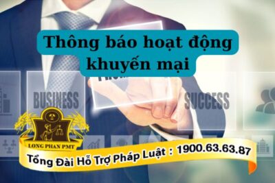Thủ tục thông báo hoạt động khuyến mại