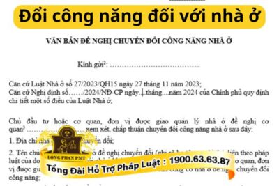 Văn bản chuyển đổi công năng đối với nhà ở