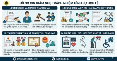 Các nhóm tài liệu cần có trong hồ sơ xin giảm nhẹ trách nhiệm hình sự hợp lệ.