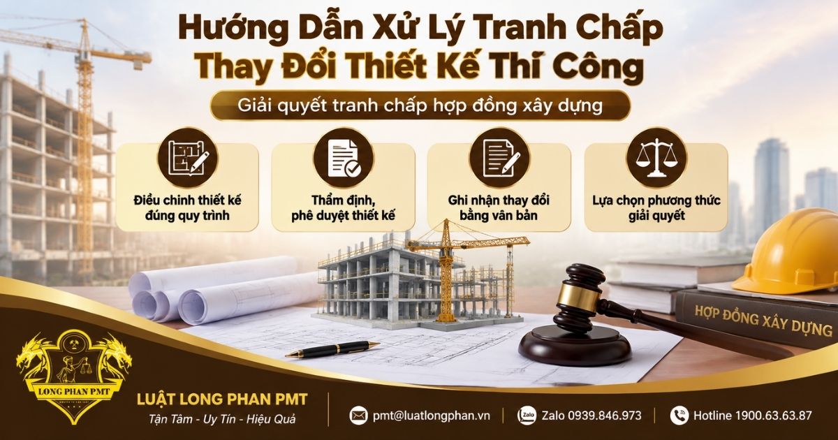 Hướng dẫn xử lý tranh chấp thay đổi thiết kế thi công trong hợp đồng xây dựng