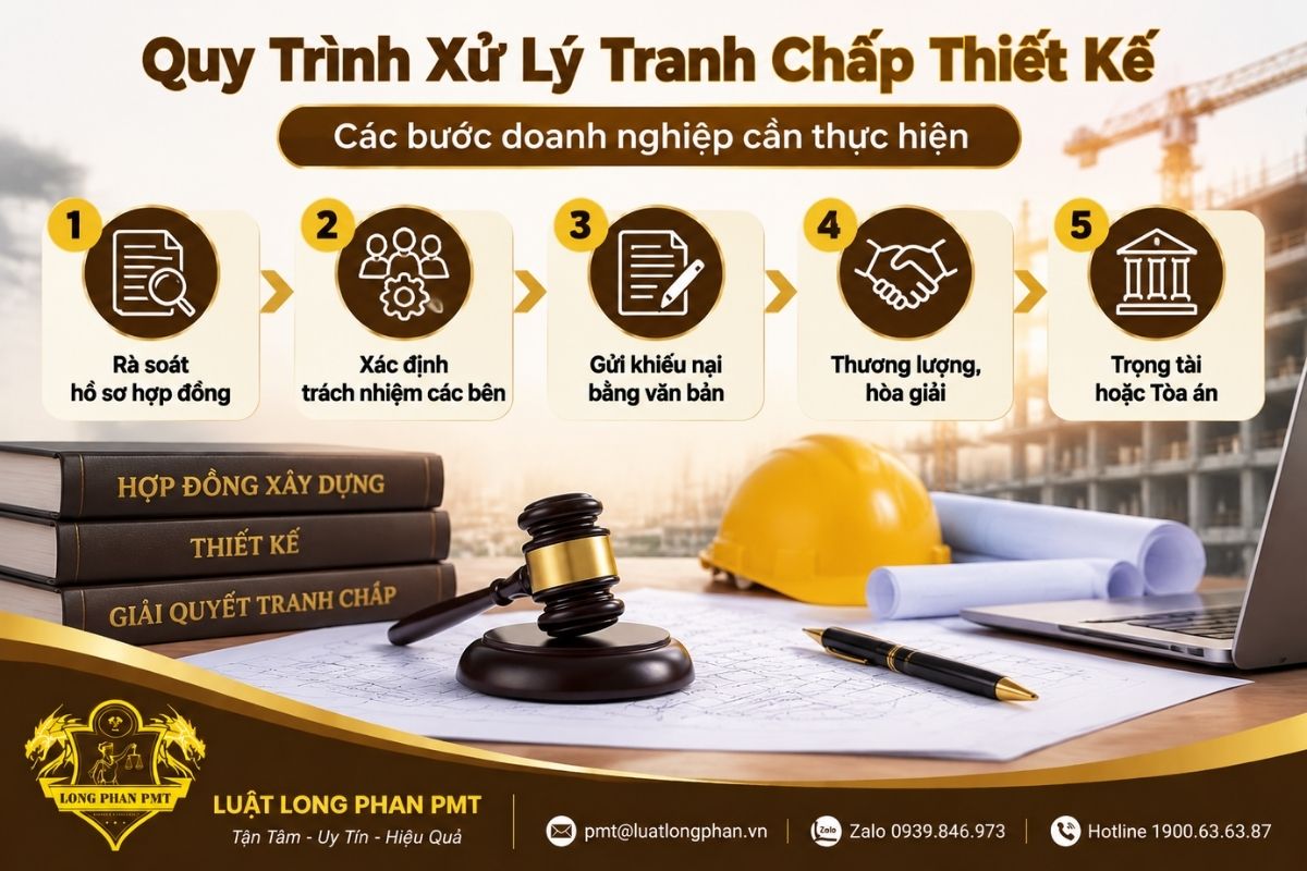 Quy trình xử lý tranh chấp xây dựng khi thay đổi thiết kế thi công