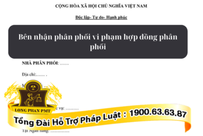 Bên nhận phân phối vi phạm hợp đồng phân phối hàng hóa