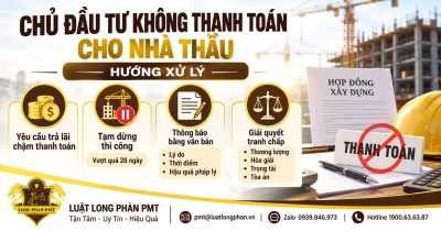 Chủ đầu tư không thanh toán cho nhà thầu và các hướng xử lý theo hợp đồng xây dựng.