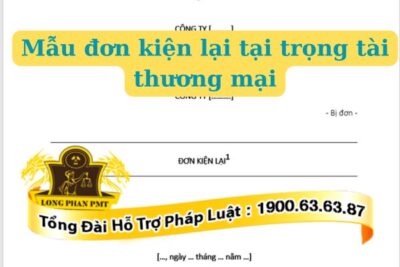 Mẫu đơn kiện lại tại trọng tài thương mại soạn thế nào?​