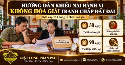 Khiếu nại hành vi không hòa giải tranh chấp đất đai khi UBND cấp xã không tổ chức hòa giải đúng thời hạn.