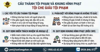 Cấu thành tội phạm và quy định khung hình phạt đối với tội che giấu tội phạm