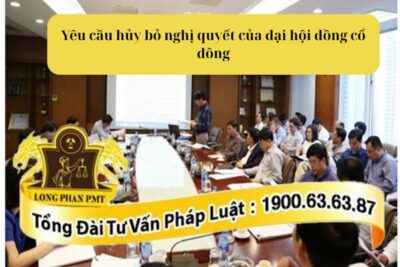 Quy trình yêu cầu hủy bỏ nghị quyết của đại hội đồng cổ đông theo luật