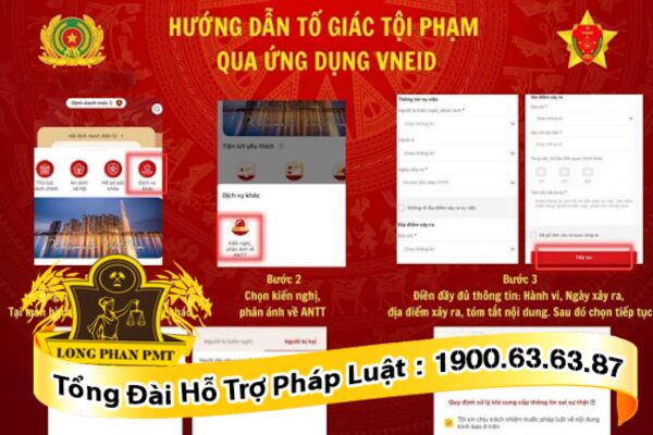 Trình báo tội phạm với cơ quan công an qua ứng dụng VNeID