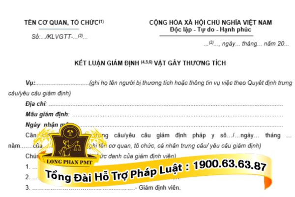 Thủ tục giám định vết thương