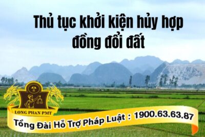 Hướng dẫn thủ tục khởi kiện hủy hợp đồng đổi đất nông nghiệp
