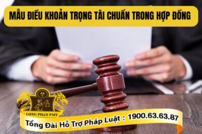 Mẫu điều khoản trọng tài chuẩn trong hợp đồng