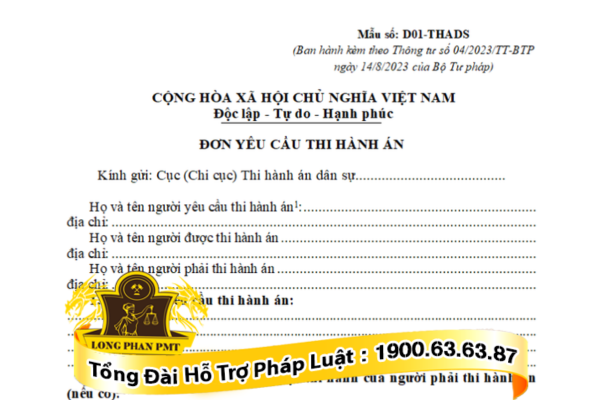 Mẫu số 01-THADS