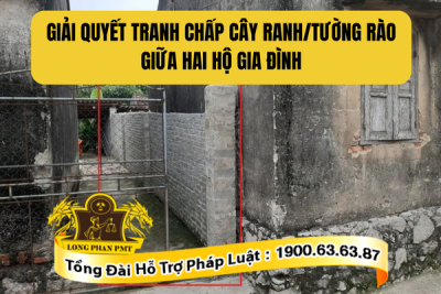 Hướng dẫn giải quyết tranh chấp cây ranh/tường rào giữa hai hộ gia đình