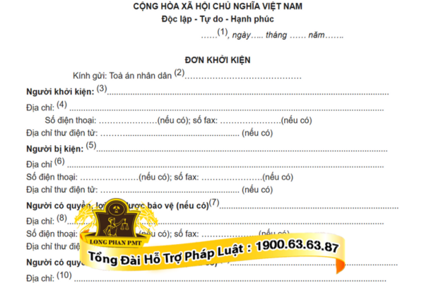 Mẫu đơn khởi kiện tranh chấp phân chia lợi nhuận trong hợp đồng BCC