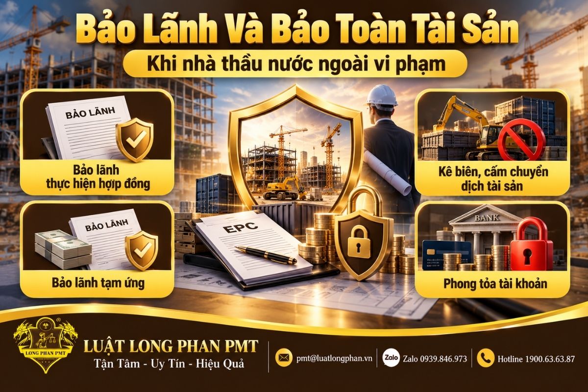 Bảo toàn tài sản khi nhà thầu nước ngoài vi phạm bằng bảo lãnh và biện pháp khẩn cấp tạm thời.