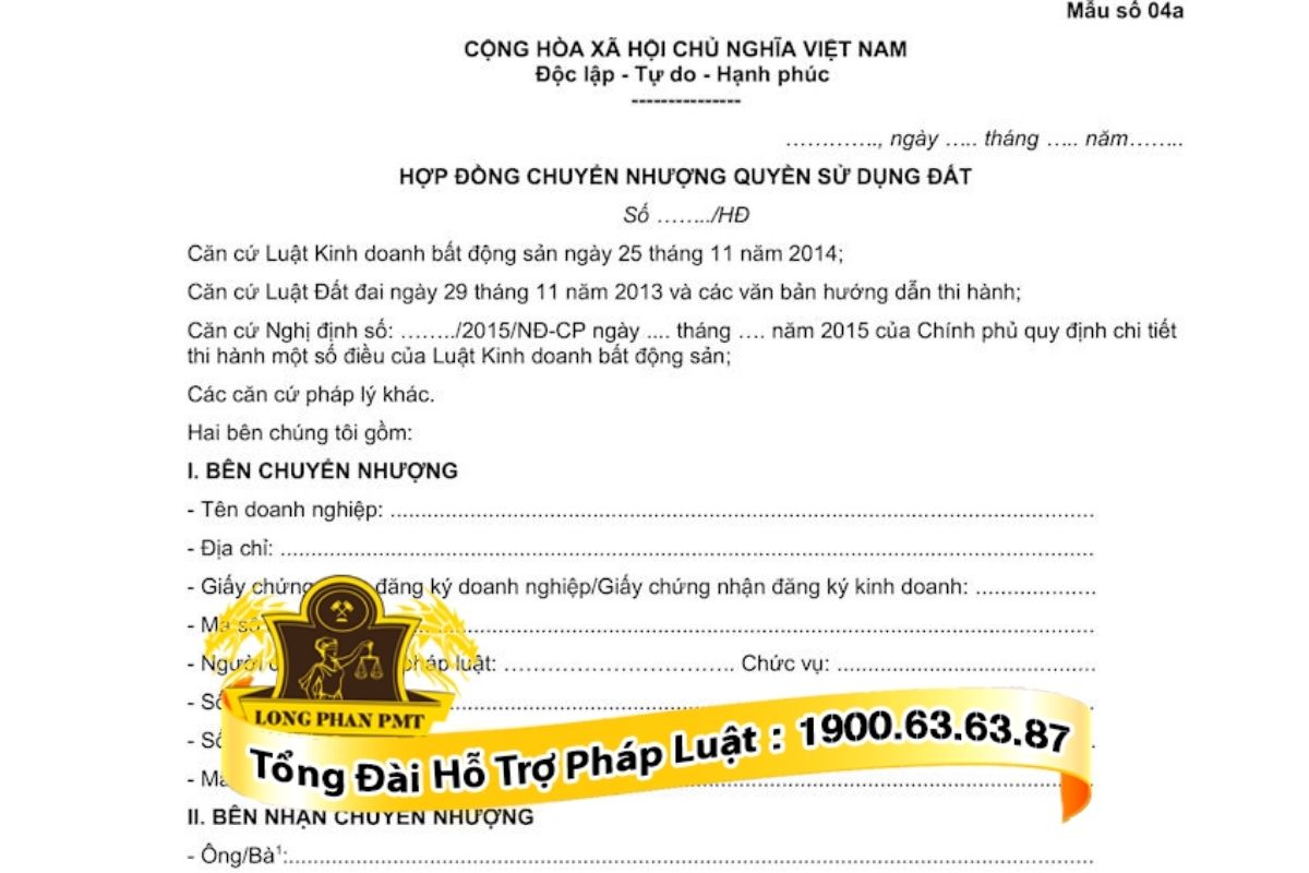 Hợp đồng chuyển nhượng quyền sử dụng đất là văn bản chứng minh nguồn gốc đất