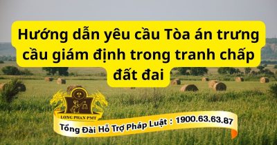 Hướng dẫn yêu cầu Tòa án trưng cầu giám định trong tranh chấp đất đai chi tiết nhất.