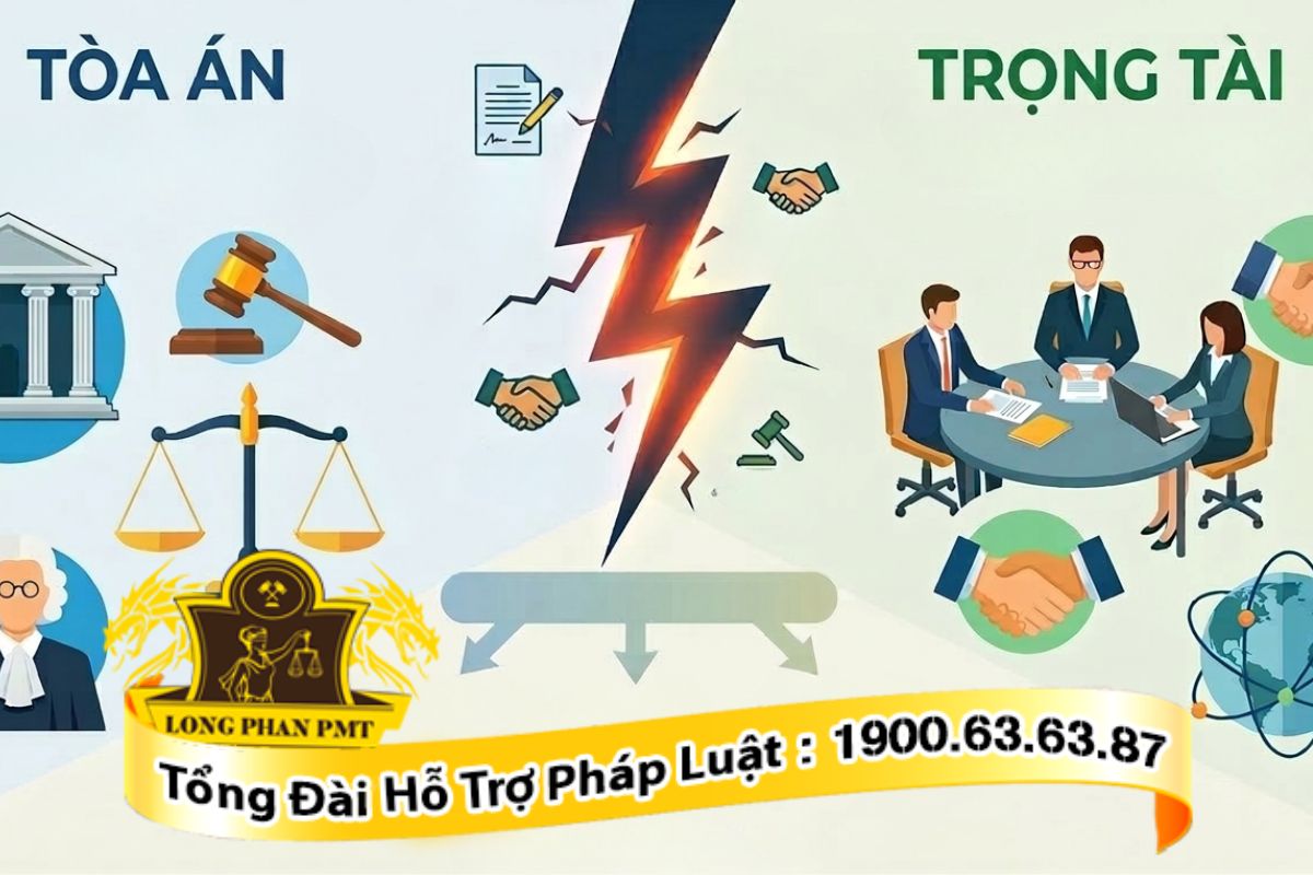 Nguyên tắc xử lý khi có xung đột giữa điều khoản Tòa án và Trọng tài.