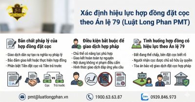 Xác định hiệu lực hợp đồng đặt cọc theo Án lệ 79 và các điều kiện giao dịch.