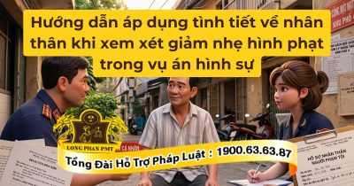 Hướng dẫn áp dụng tình tiết về nhân thân để giảm nhẹ hình phạt theo quy định pháp luật.