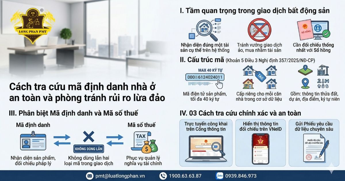Hướng dẫn tra cứu mã định danh nhà ở an toàn và phân biệt với mã số thuế.