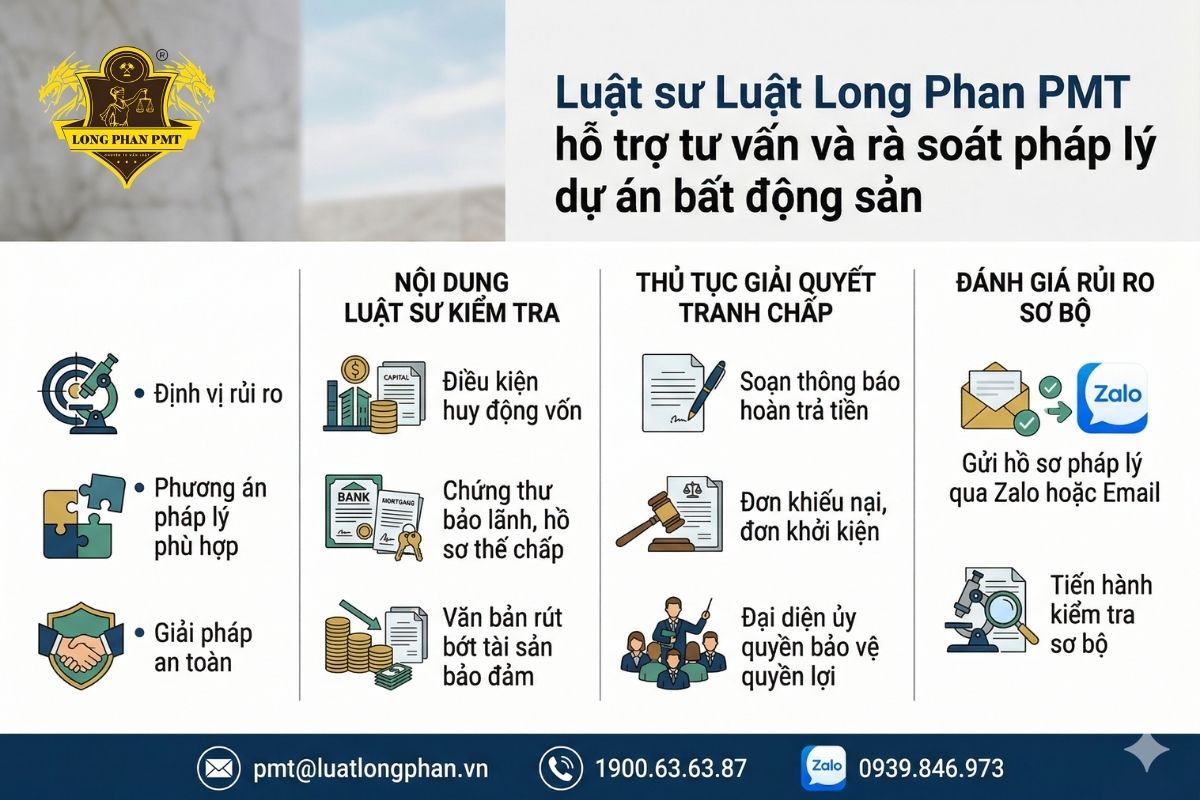 Luật sư Luật Long Phan PMT hỗ trợ dịch vụ luật sư tư vấn tranh chấp nội bộ doanh nghiệp.