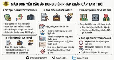 Hướng dẫn chi tiết cách viết mẫu đơn xin áp dụng biện pháp khẩn cấp tạm thời chuẩn pháp luật.