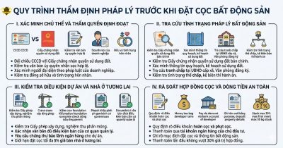 Thẩm định pháp lý trước khi đặt cọc mua bán bất động sản.